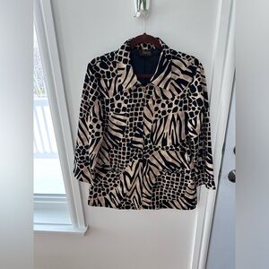 Vintage Y2K animal Print Jacket